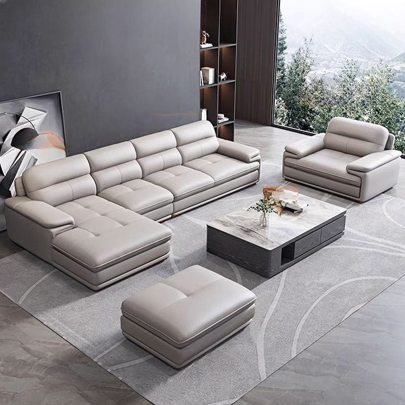 Versatile Straight/L-Shape White Sofa/Sofa Recliner with Horizontal/Right Hand Facing Orientation - image 4