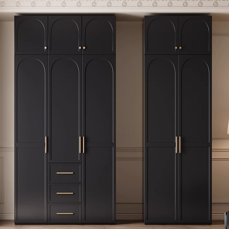 Modern Lumber Independent Wardrobe Armoire with Soft Close Drawer, Soft Close Door, and Interior Shelves