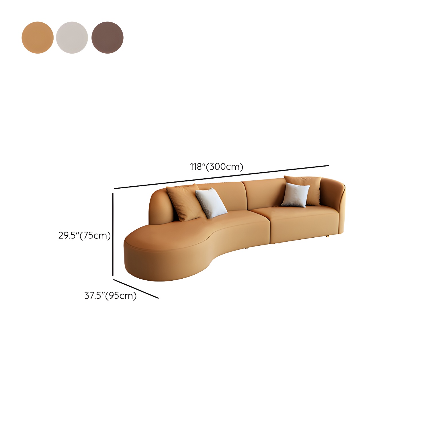 Modern Faux Leather Sectional Sofa Set with Wood Frame and Sponge Seat Fill Material - image 19