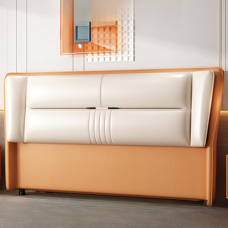 Trendy Panel Headboard in Natural Wood with No Distressing, Rectangle Shape for Twin XL/Full/Queen Bed, Featuring Sponge Upholstery and Standard Height - image 7