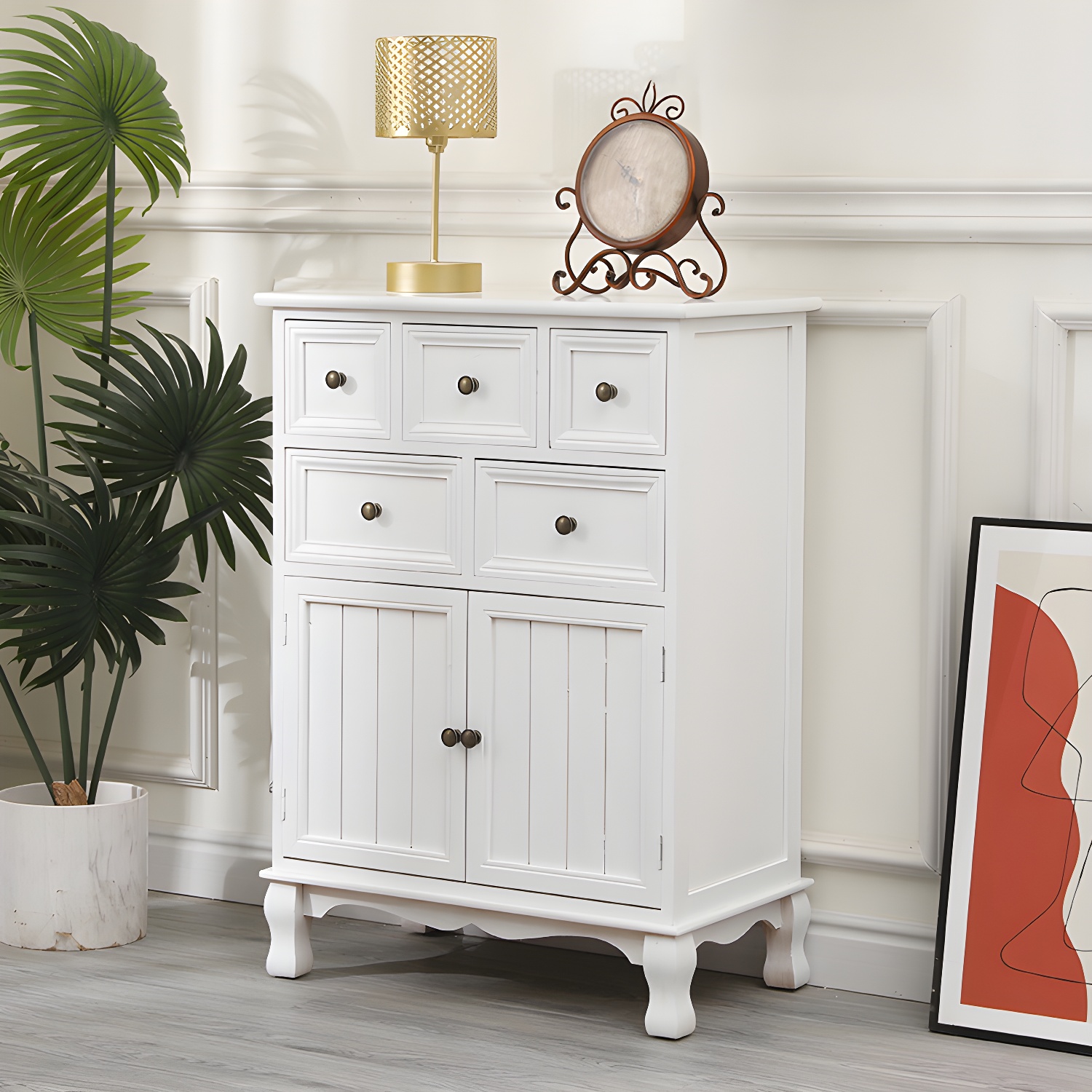 13.65/13.45 Inch Width Storage Chest American Traditional Storage Chest Dresser - image 4