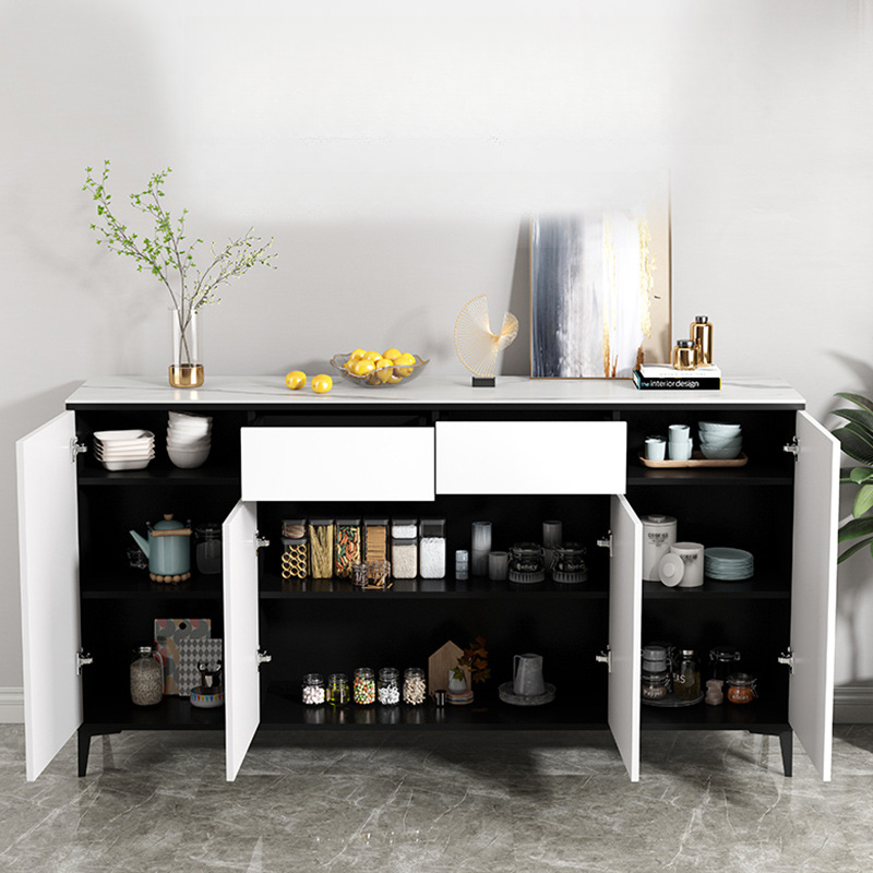 Versatile Sideboard with 2/3 Drawers, Closet Cabinet, Standard/Narrow/Wide Sizes, 3/Two Internal Shelves, Drawer Storage, Manufactured Wood/Stone Countertop, and 4/2/3 Doors - image 3