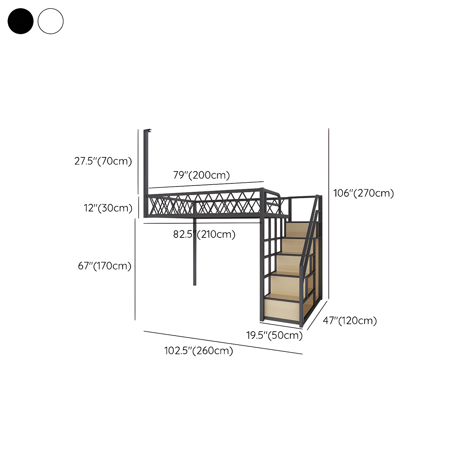 Modern Wood/Metal Bed with Light Wood Tone & Tall Clearance Storage Cabinets - image 16