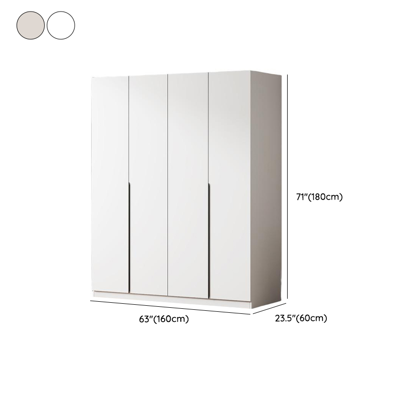 Minimalist Manufactured Wood Independent Wardrobe Closet with Soft Close Door, Interior Shelves, and Clothing Rod - image 12