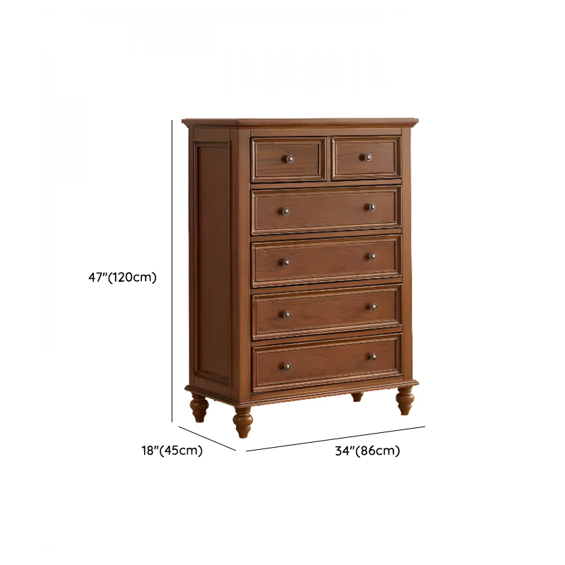 Cocoa Trendy Ash Wood Console Dresser/Semainier with 9/7/6 Drawers, Integrated Cable Management, Horizontal/Vertical - image 17