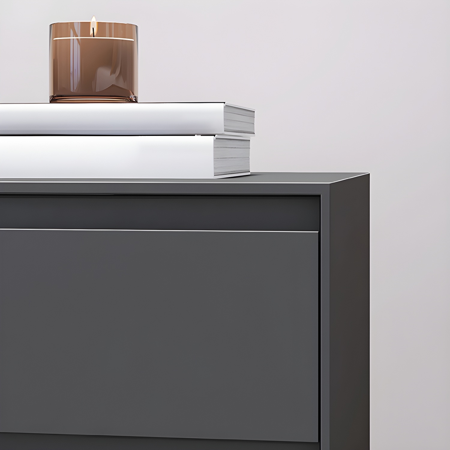Wooden Night Table Contemporary Bedside Cabinet with 2 Drawers - image 11