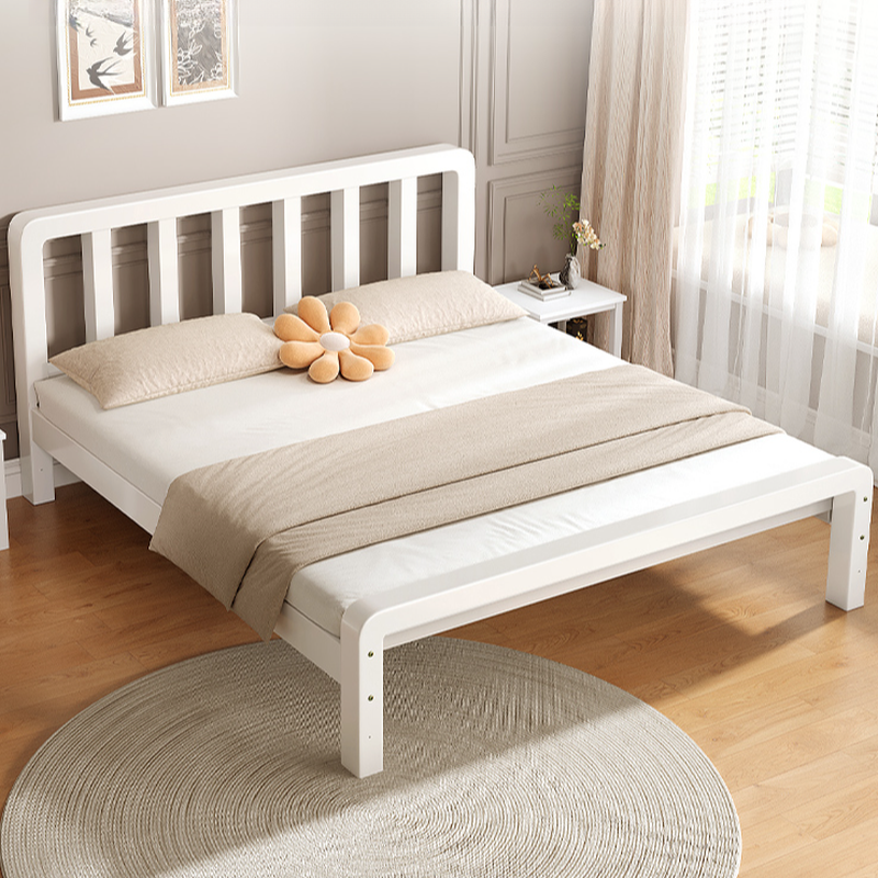 Minimalist Solid Color Tatami Bed/Platform Bed with Alloy Frame and Leg - image 5