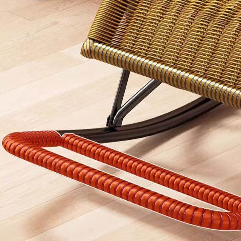 Craftsman Cane Porch Rocker with Round Arm - image 15