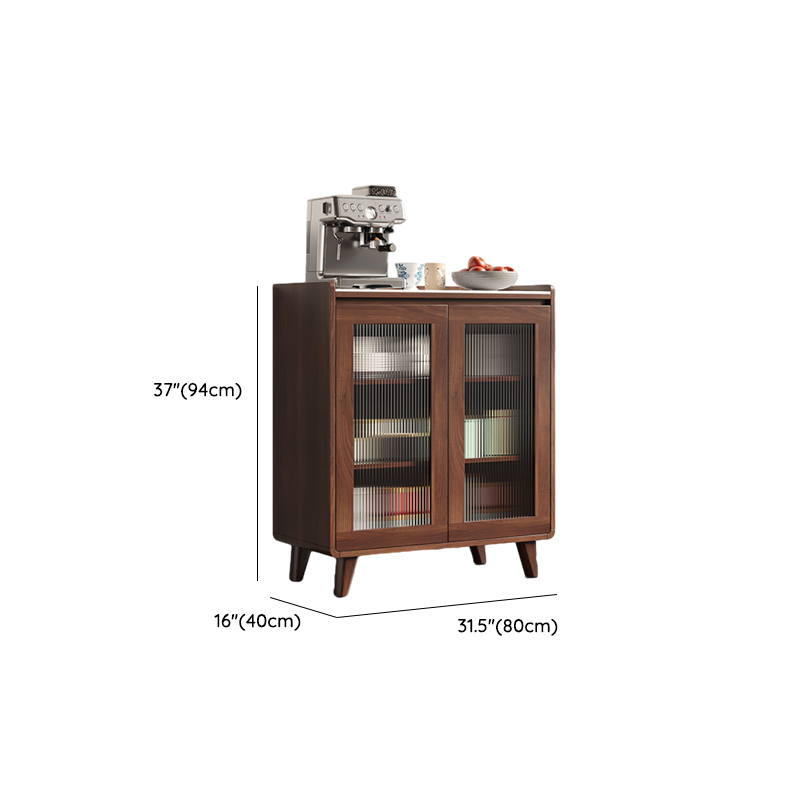 3 Drawers & 2 Doors/3 Doors/4 Doors Standard/Narrow Sintered Stone Sideboard with Drawers & Adaptable Shelf, Cocoa - image 7