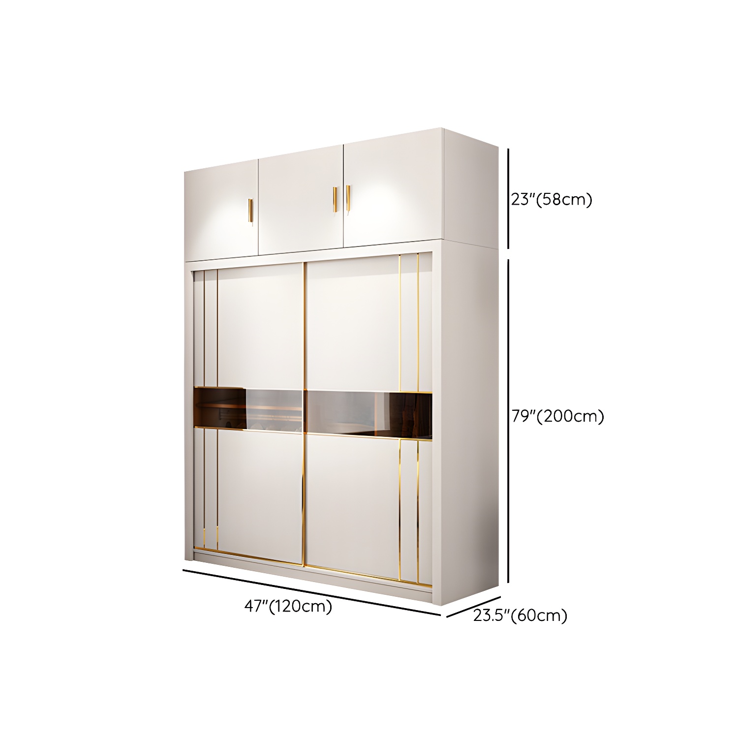 Modern Style Wardrobe Cabinet Glass Wardrobe Closet for Home - image 21