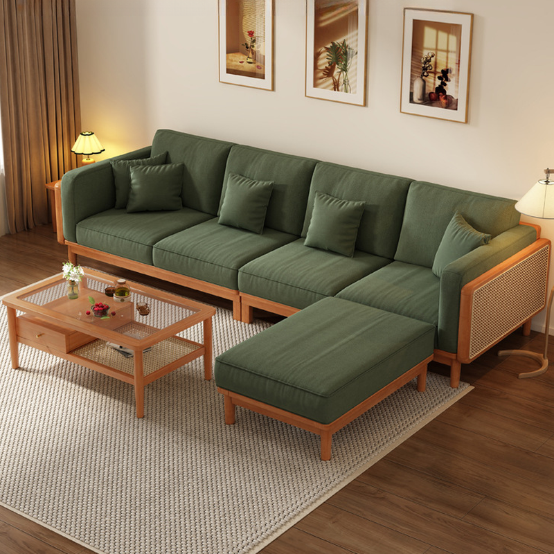 Victorian Style Jade Green Sofa Couch/Single Sofa for Sitting Room with 1 to 5 Pillows - image 7
