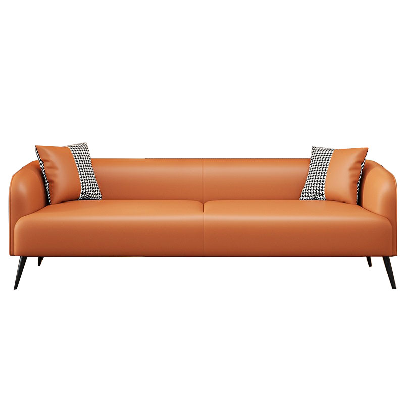 Modern Pine Wood Upholstered Three-Seater Sofa with Foam Seat in Solid Color - image 15
