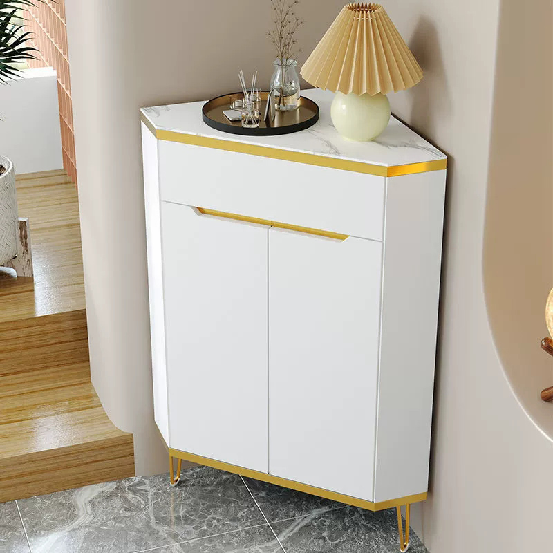 Glam Gold Corner Cabinet with Drawers and Cabinet Included- Scratch resistant & Soft-Close Doors - image 6