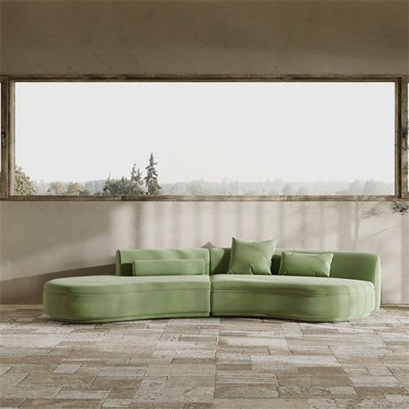Trendy Seats 4/Seats 3 Armless Curved Sofa Recliner with Sponge Fill Cushions - image 7