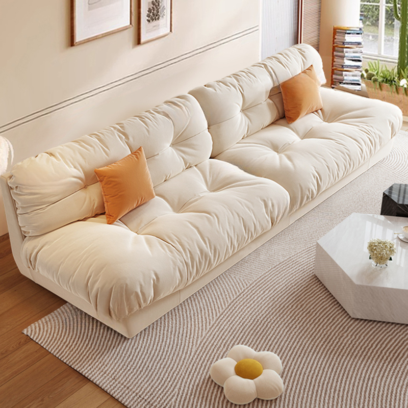 L-Shape/Straight Sofa/Corner Sectional, Left/Horizontal Orientation with Button-tufted Detail