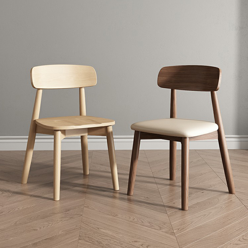 For Restaurant Light-Toned Wood Framed Armless Chair - image 13