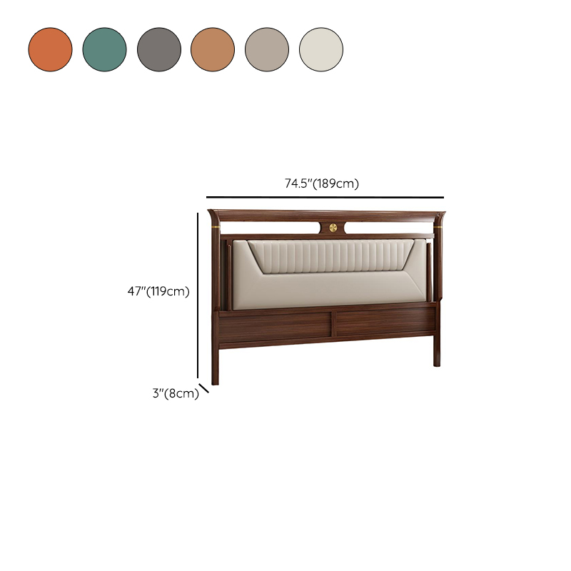 Trendy Panel Headboard in Natural Wood with No Distressing, Rectangle Shape for King/Queen/Full Bed, Featuring Sponge Upholstery and Standard Height - image 12