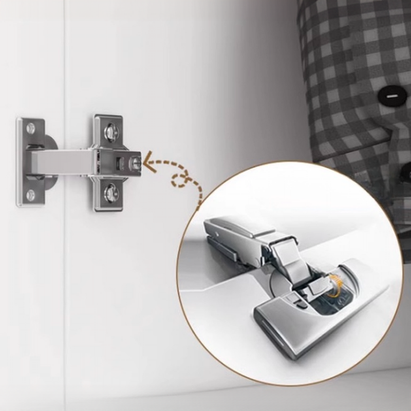 White Modish Composite Wood Wardrobe Armoire with Soft Close Door, Interior Shelves, and Hanging Rod - image 6