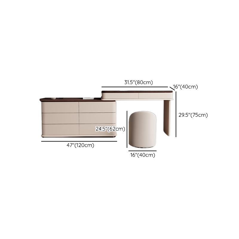 Sleeping Room Scalable Vanity Set/Makeup Vanity with Push-Pull - image 16