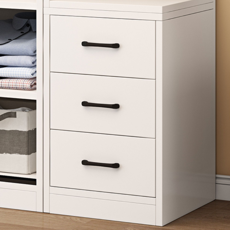 White Modish Manufactured Wood Independent Armoire Cabinet with Soft Close Drawer, Soft Close Door, and Interior Shelves - image 7