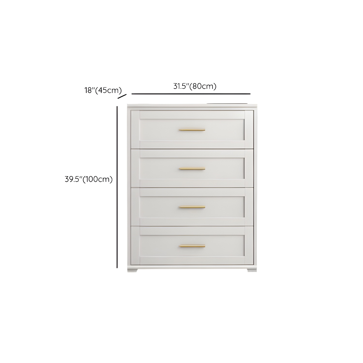 Classic Glam Storage Chest Solid Wood Storage Chest Dresser , 17.55 Inch Width - image 10