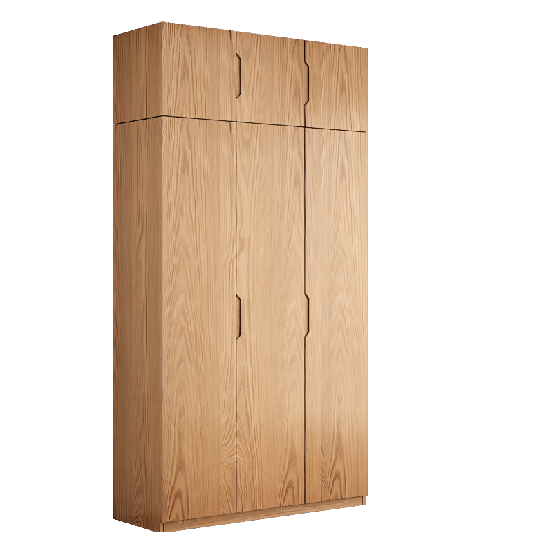 Unattached Natural Color Wardrobe/Non-Hanging Armoire with Gate - image 12