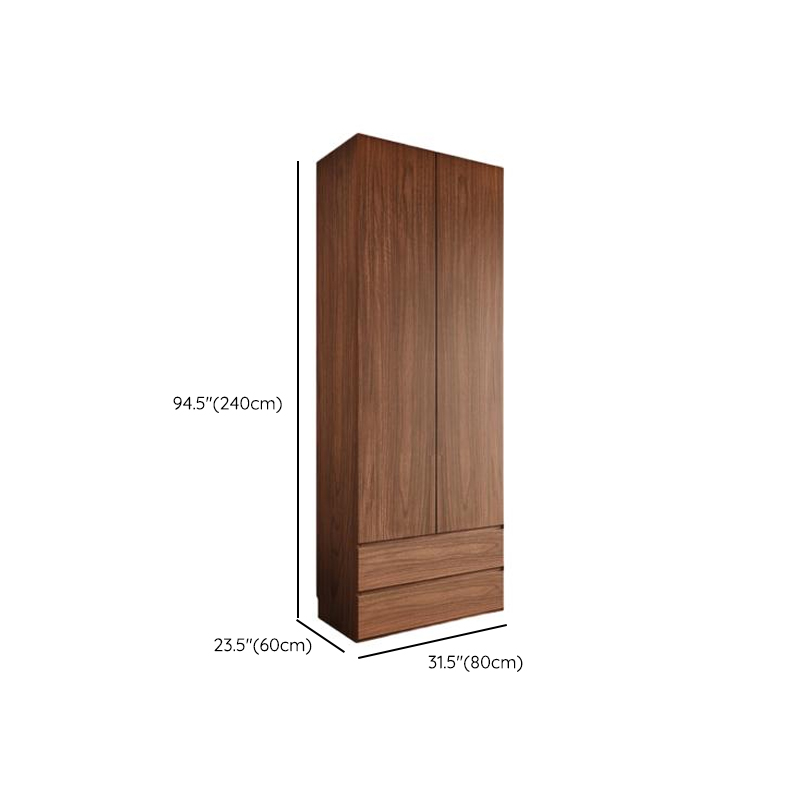 Acorn Minimalist Natural Wood Independent Wardrobe Closet with Soft Close Drawer, Soft Close Door, and Interior Shelves - image 21