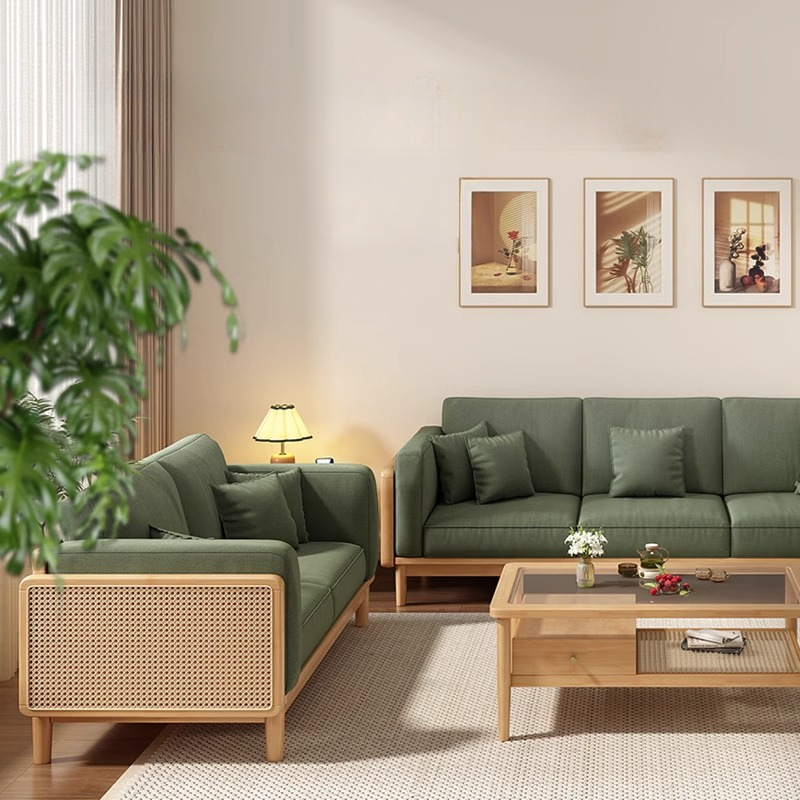 Victorian Style Jade Green Sofa Couch/Single Sofa for Sitting Room with 1 to 5 Pillows - image 4