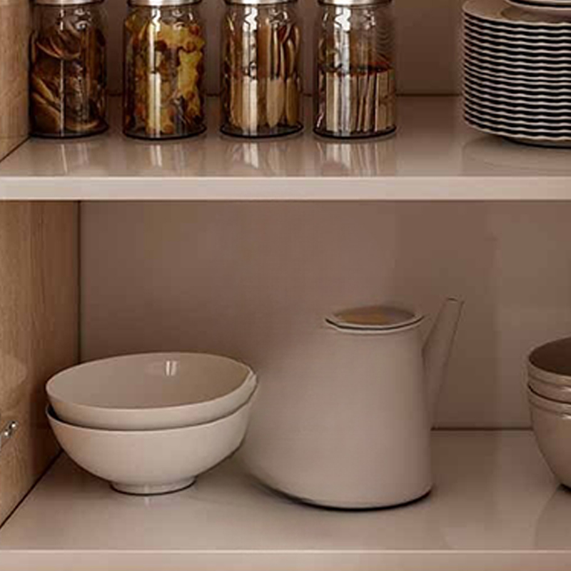 Modern Wood Buffet Cabinet with Glass Doors and Shelves - Full Assembly Needed - image 9