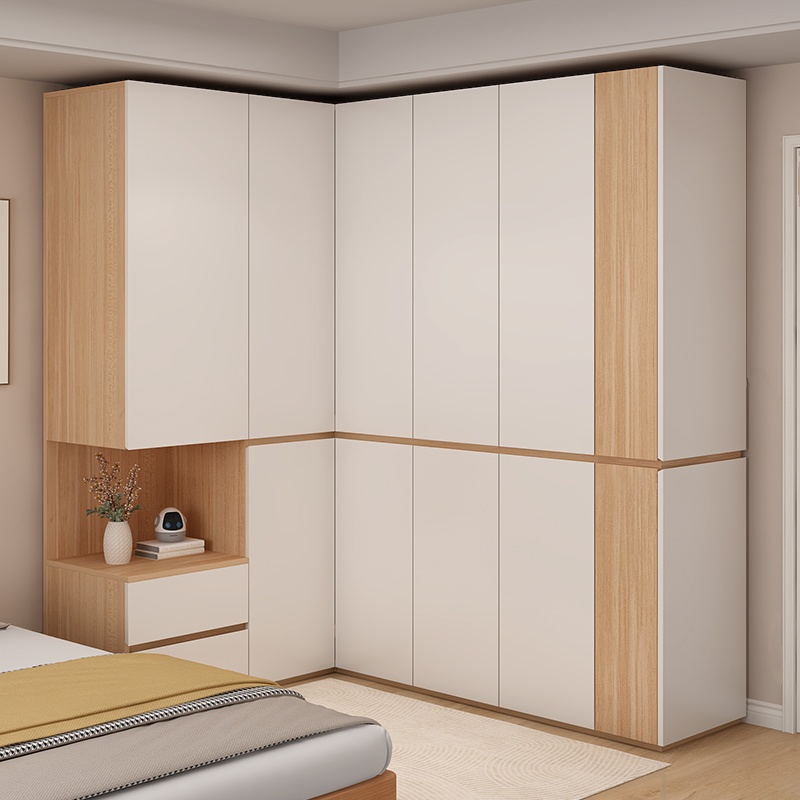 White Manufactured Wood Independent Cabinet Armoire with Soft Close Drawer, Soft Close Door, Interior Shelves, and Nook