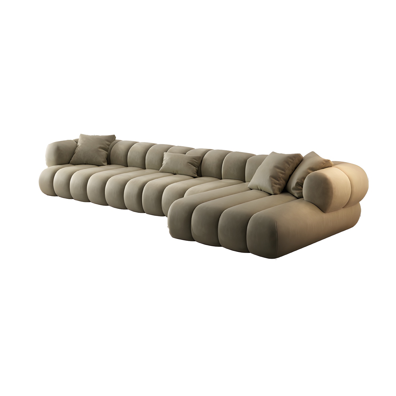 Scandinavian Green Sofa with Tuxedo Arm and Sewn Pillow Back - image 18