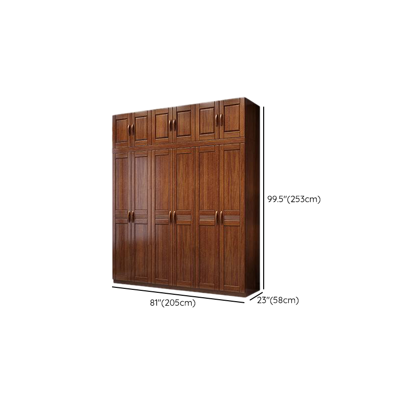 Sepia Modish Laminate Armoire Cabinet with Soft Close Door, Interior Shelves, and Clothing Rod - image 8