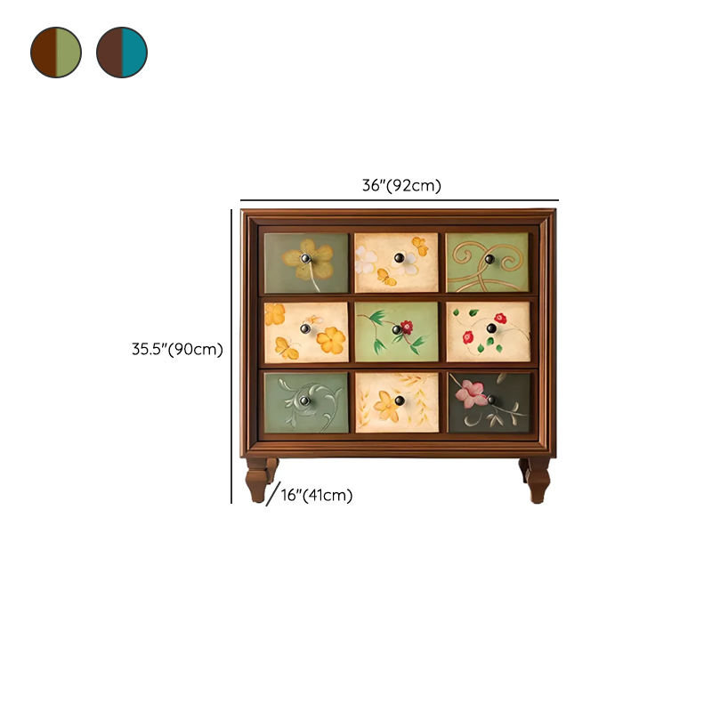 Modern Simple Style 3 Tiers/5 Tiers/4 Tiers Bachelor Chest/Console Dresser/Semainier in Solid+Manufactured Wood, Dyed Finish - image 17
