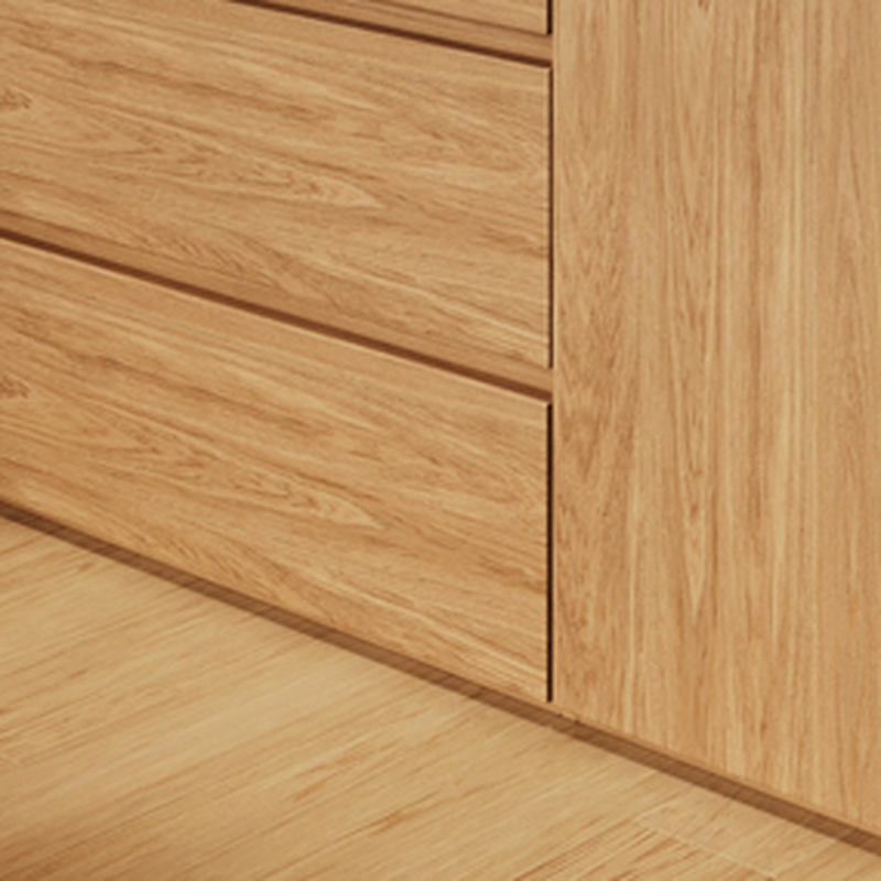 Wood Grain Minimalist Laminate Independent Wardrobe Closet with Soft Close Drawer, Soft Close Door, and Interior Shelves - image 6