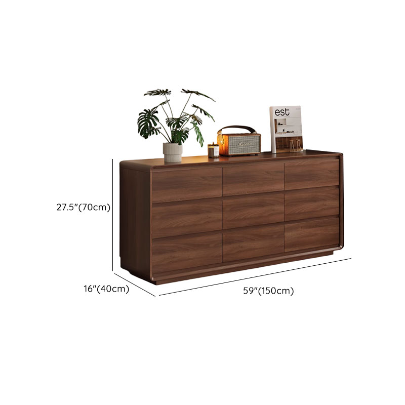 Cocoa Modern Simple Style Manufactured Wood Double Dresser/Bachelor Chest/Semainier with 6/3/5 Drawers Horizontal/Vertical - image 12