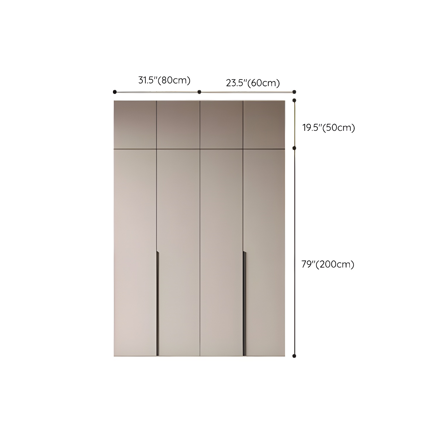 Modern Grey Wood Armoire with Solid Construction and Limited Warranty - image 18