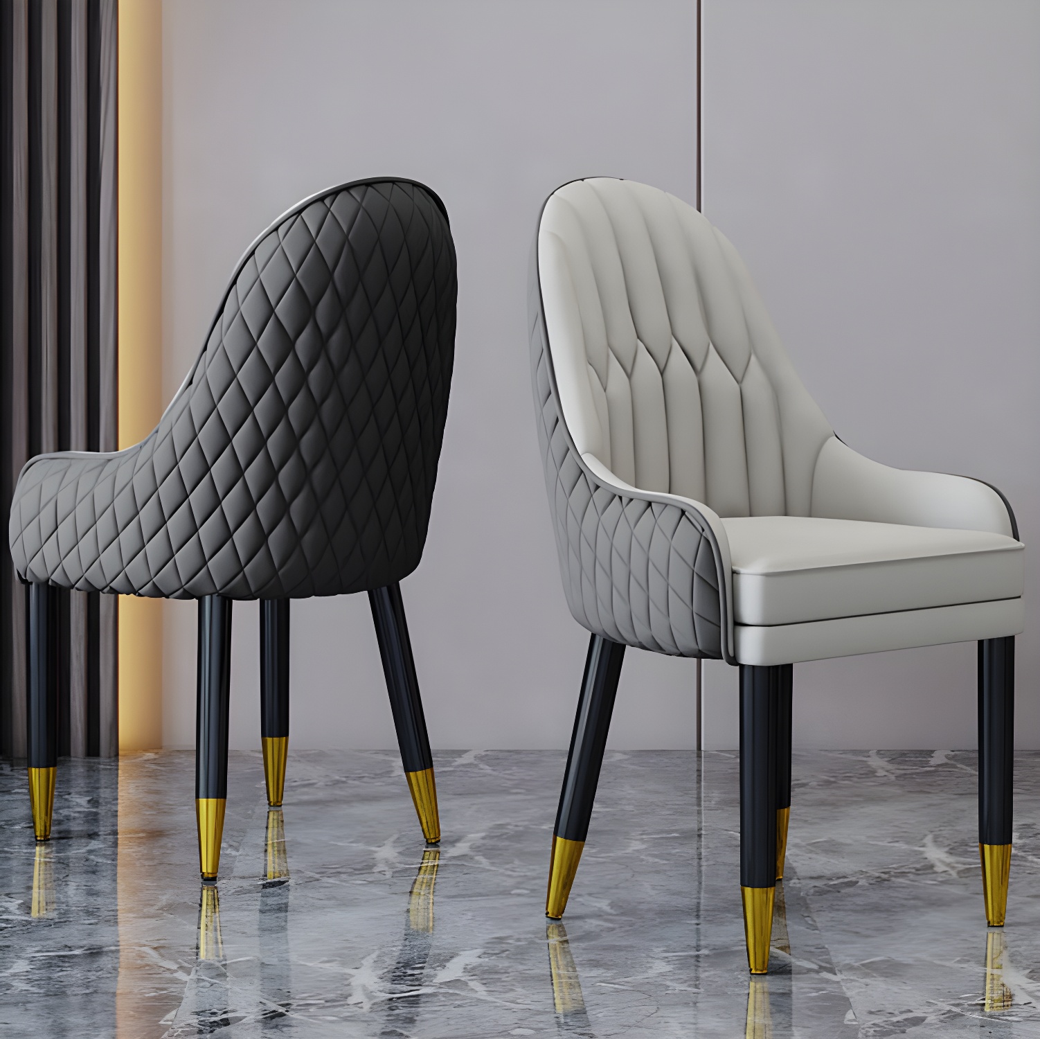 Scandinavian Indoor Arm Chair Upholstered Parsons Back Wood Dining Room Chair - image 21