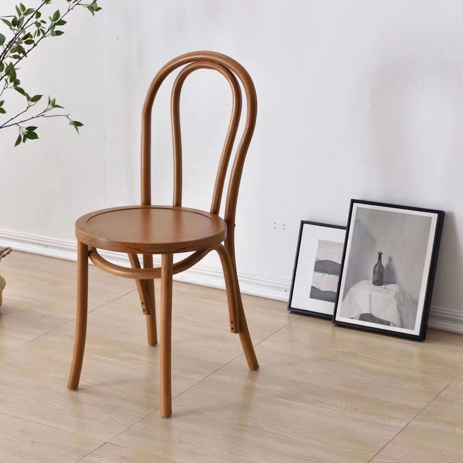 Reliable Outlined Intertwined Armless Chair for Restaurant Use - image 9