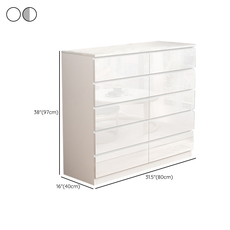 Contemporary Vertical/Horizontal Bleached Wood Semainier/Double Dresser/Bachelor Chest Pale Wood Finish 6 Drawers/5 Drawers/4 Drawers for Master Bedroom - image 23