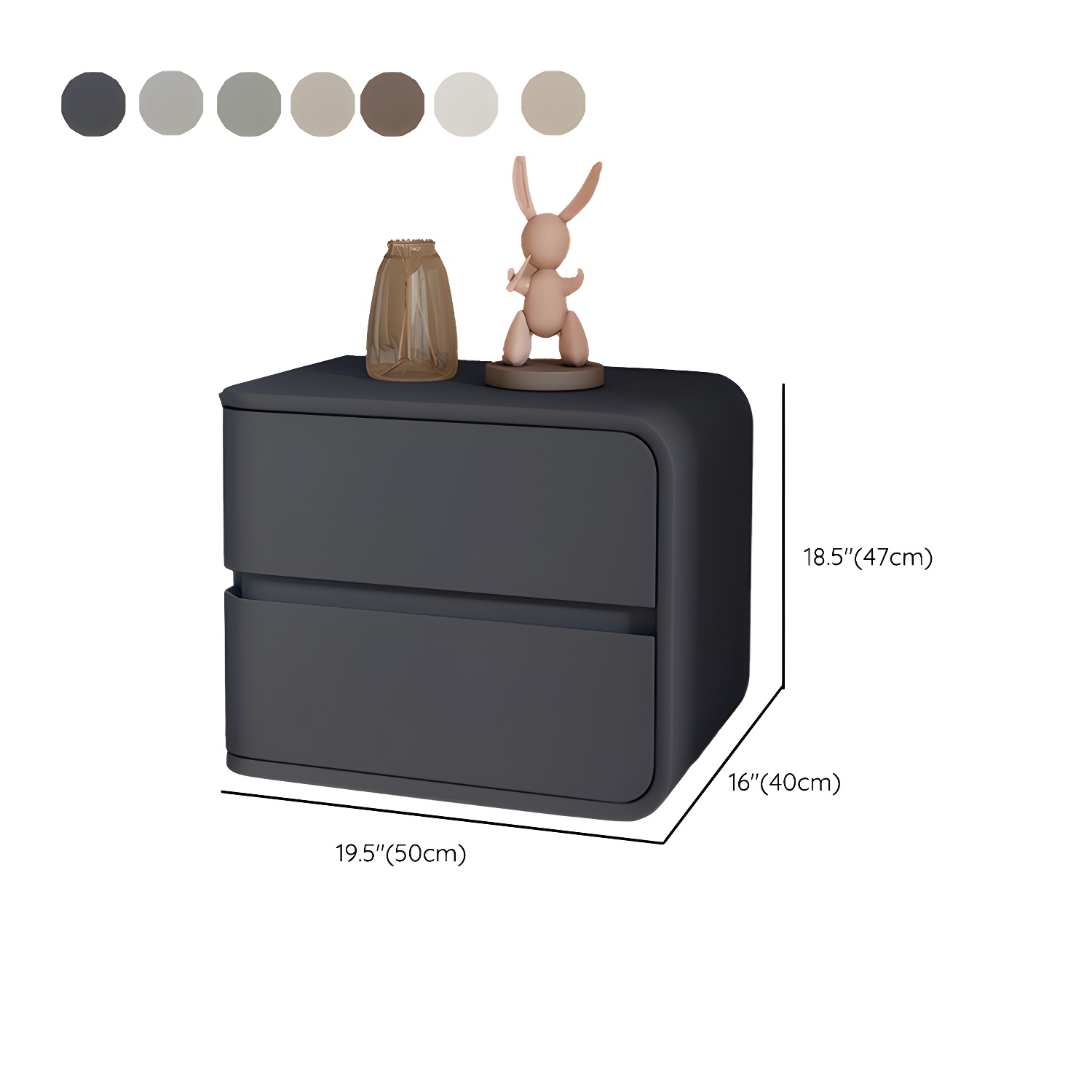 Scandinavian Pine Accent Table Nightstand Drawers Included with Legs - image 22