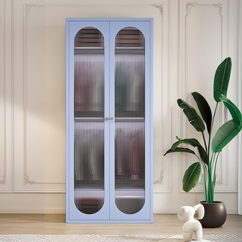 Casual Wardrobe Closet with Adaptable Shelf, Soft Close Door, and Hanging Rod