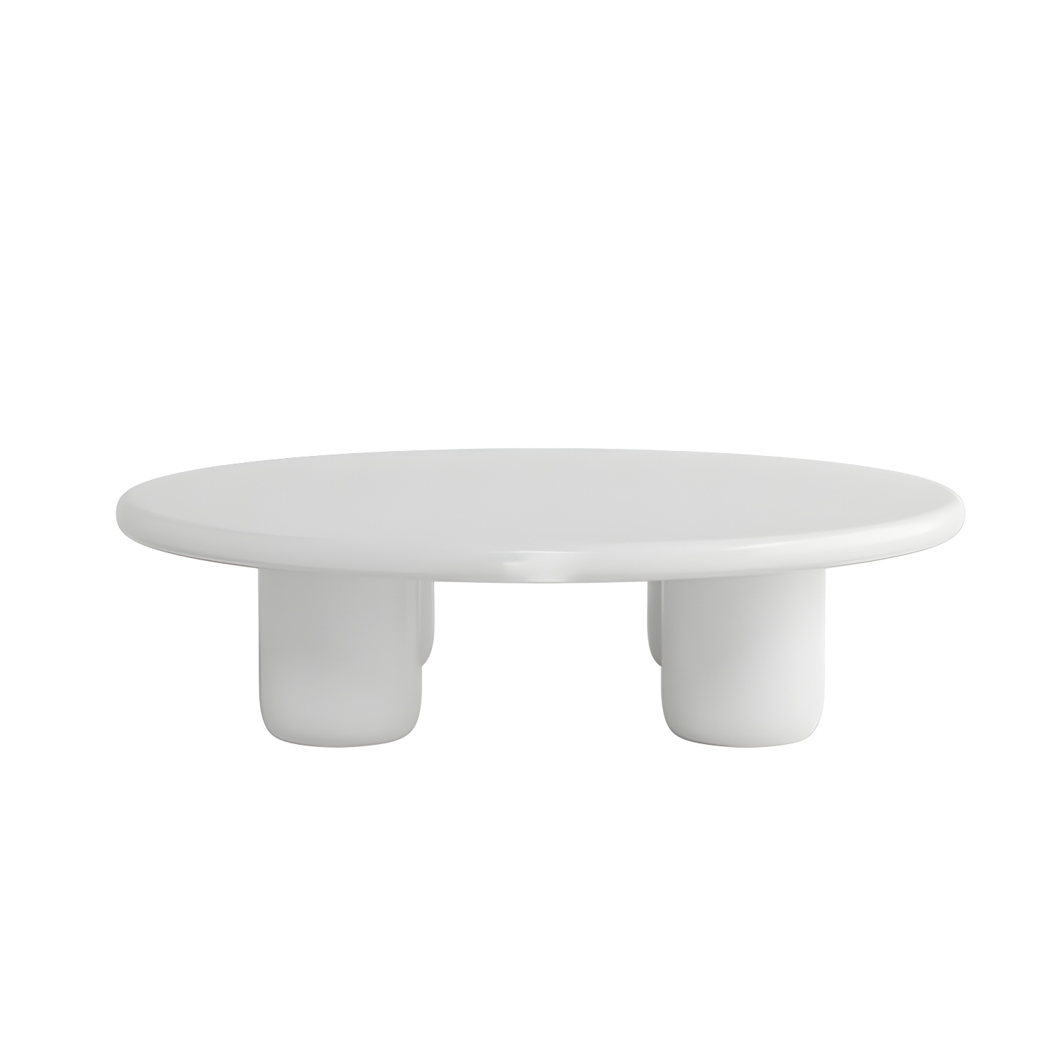 Scandinavian 4 Legs Coffee Table Round 1 Single Cocktail Table - image 11