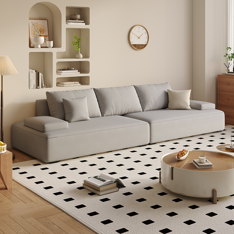 Tear Resistant Sofa Couch in Grey/Olive Green/Ivory with 5 Pillows - image 4