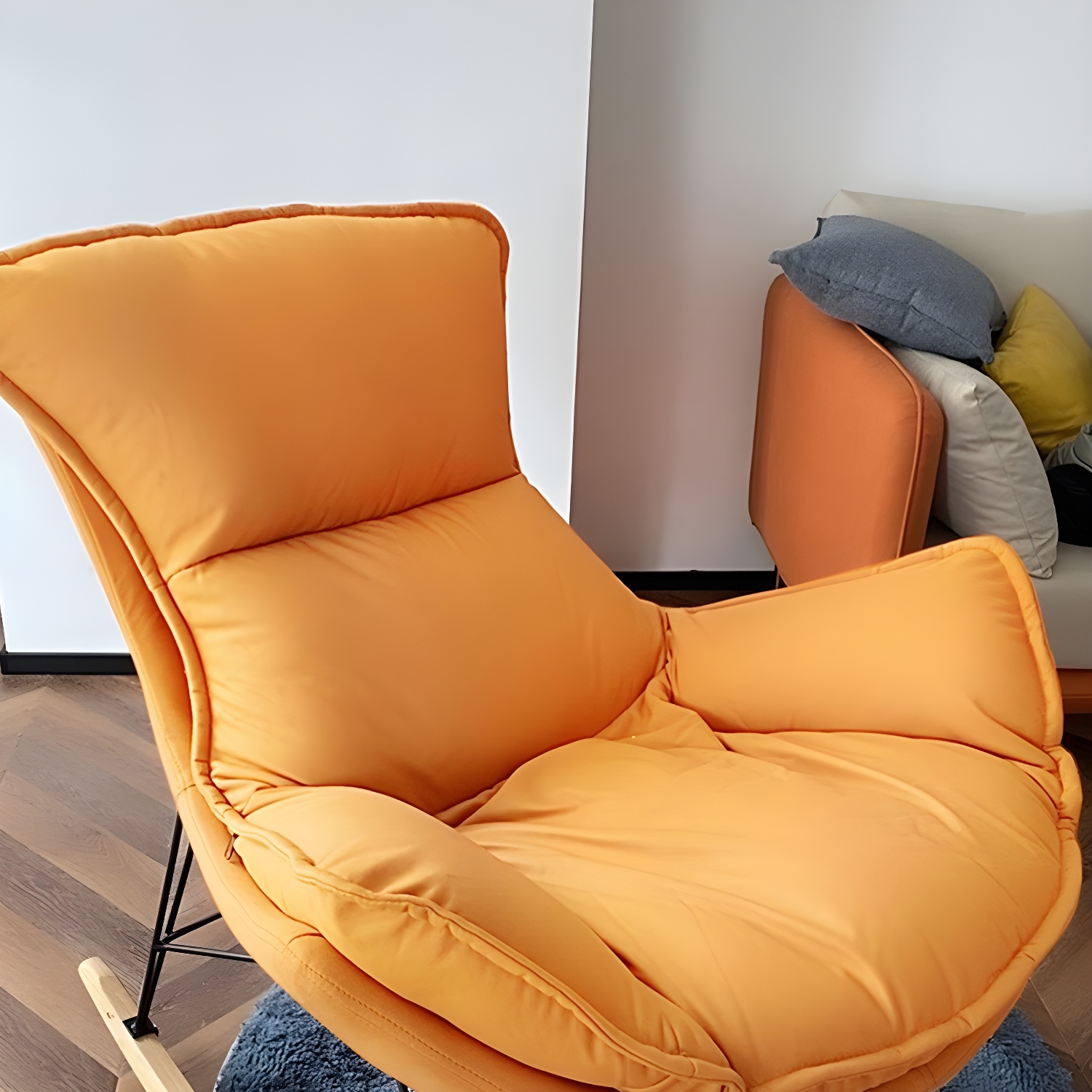 Modern Rocking Chair Solid Wood Rocker Chair with Light Legs - image 15