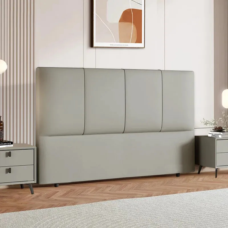 Modish Panel Headboard in Pine Wood with No Distressing, Rectangle Shape for King/Queen/Full Bed, Featuring Sponge Upholstery and Standard Height - image 5