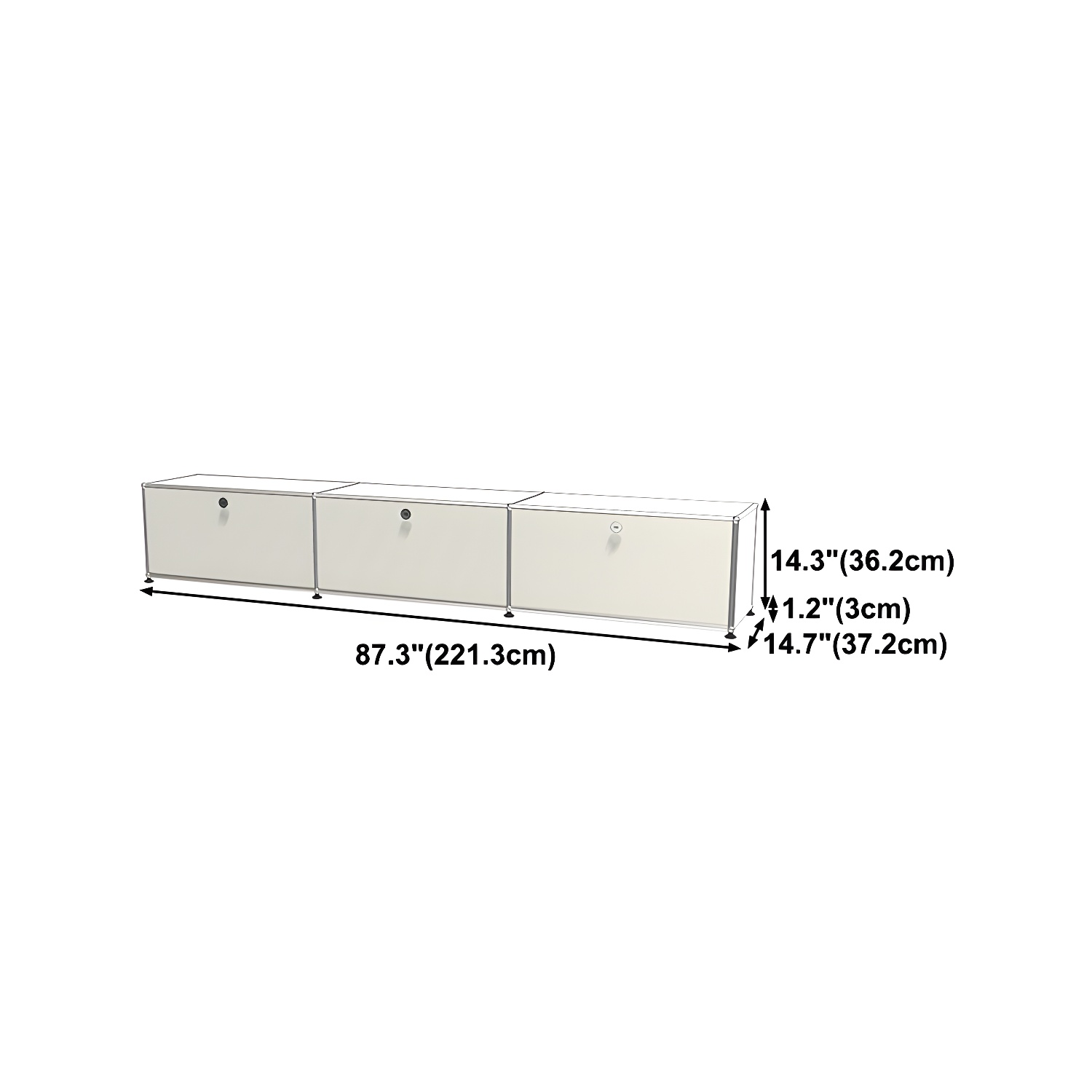 Modern Storage Sideboard Metal Sideboard with Drawer for Home - image 20