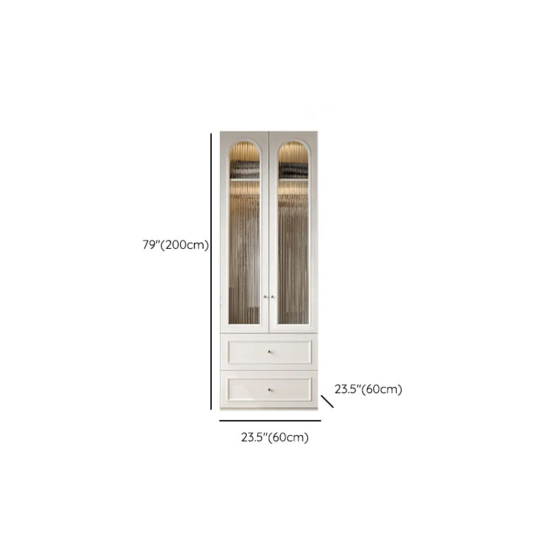 Casual Natural Wood Independent Armoire Cabinet with Soft Close Drawer, Soft Close Door, and Interior Shelves - image 31