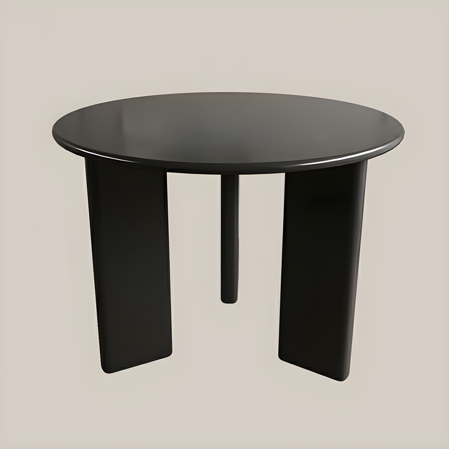 Scandinavian Round Wood Dining Table - Standard Height - Storage Not Included