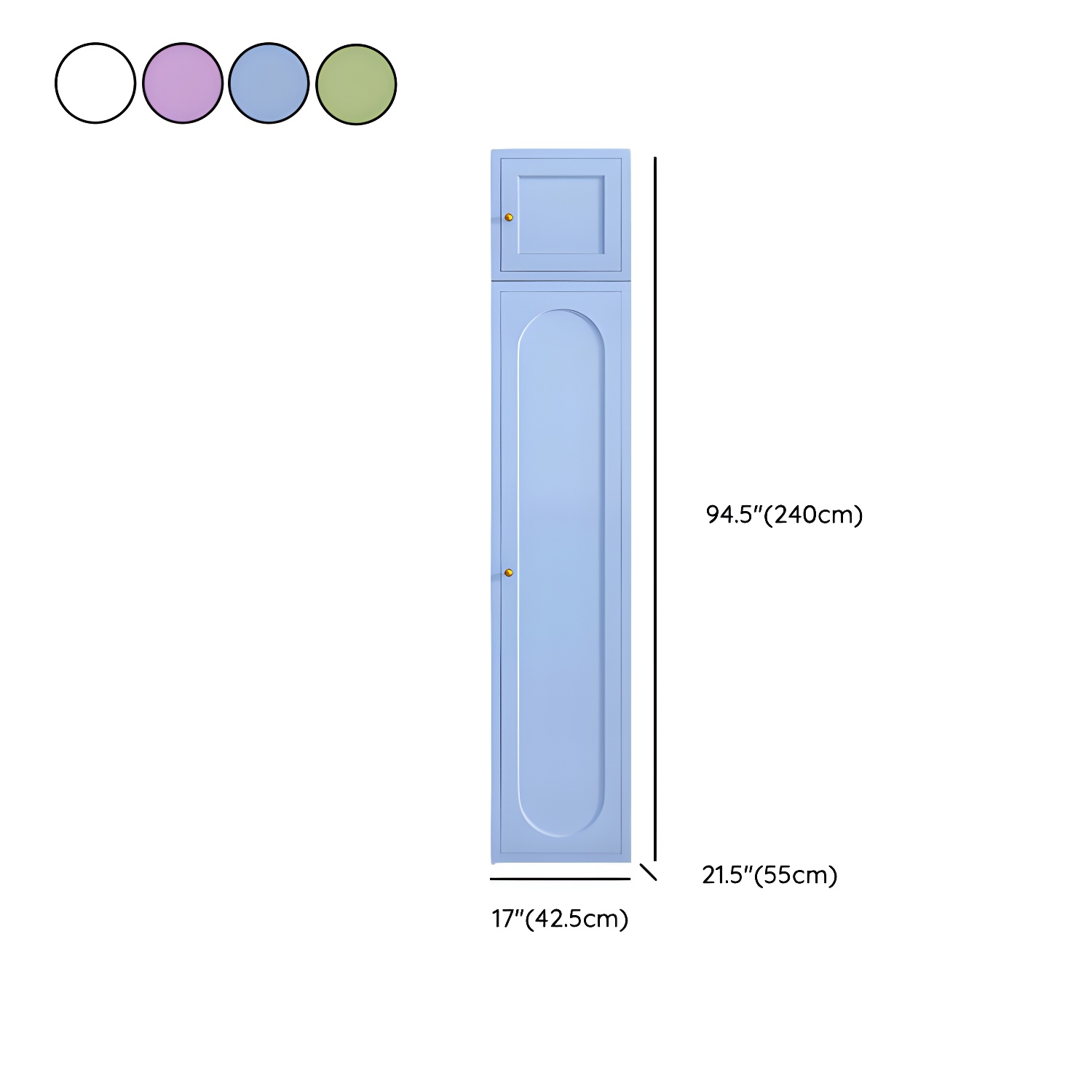 Stylish Wardrobe Armoire with Clothing Rod and Adjustable Shelves - image 16