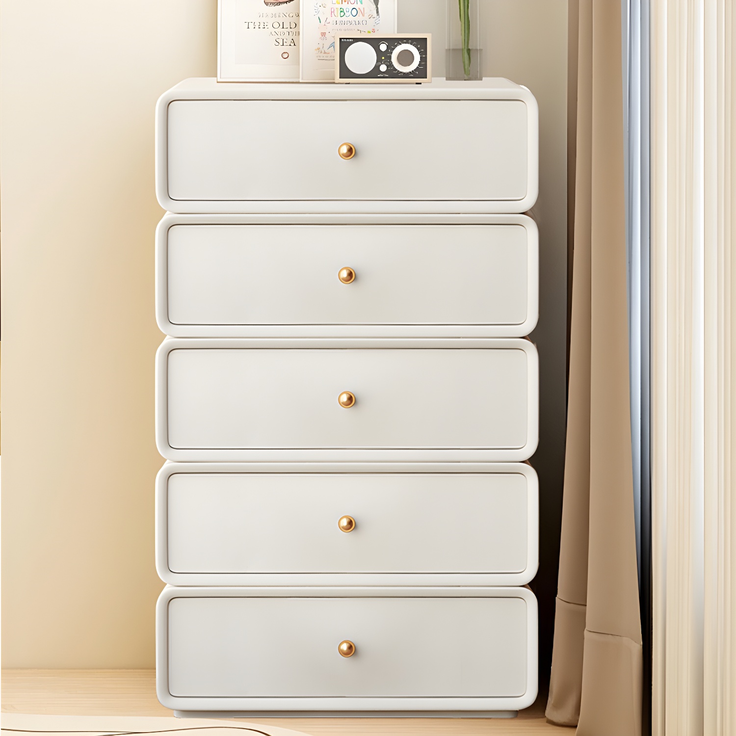 Modern Light Wood Dressers with Solid Wood Construction and Soft-Close Drawers - image 13